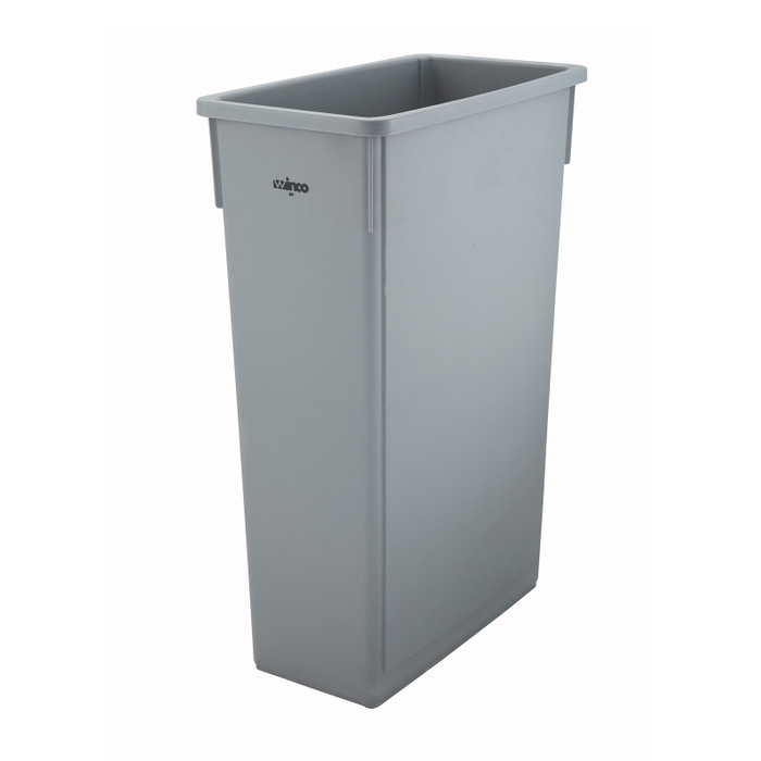 Winco | 23 Gal, Trash Can, Gray
