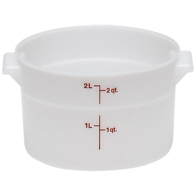 CAMBRO | 2 qt Round Food Container, Clear