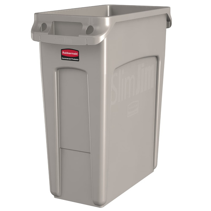 Rubbermaid | 16 gal  Slim Trash Can