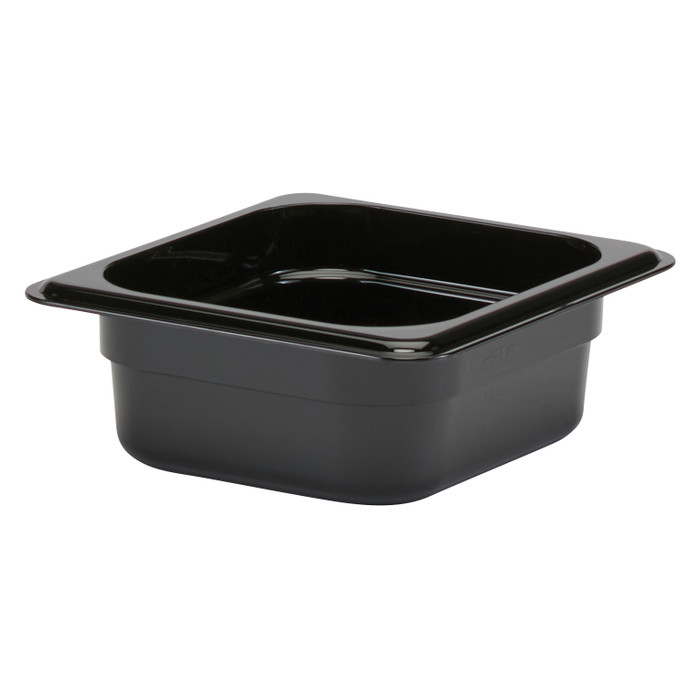 CAMBRO | 1/6 Size 2-1/2" Food Container, Black
