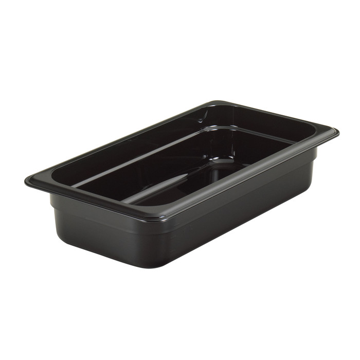 CAMBRO | 1/3 Size 2-1/2" Food Container, Black