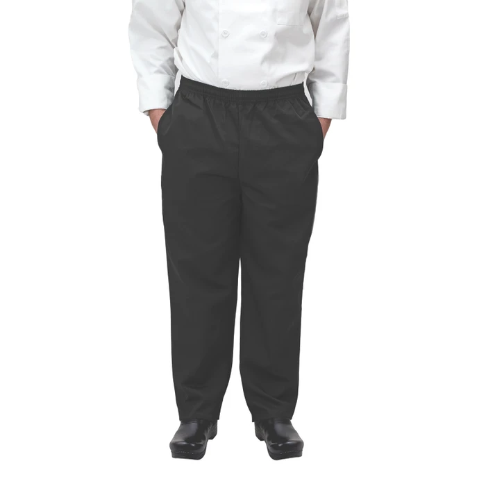 Winco | Chef's Pants, Black, Large