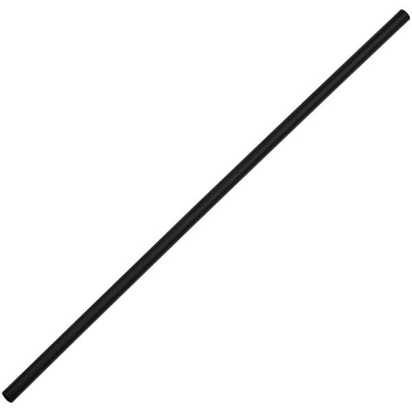 Clark | Choice 5" Black Unwrapped Coffee Stirrer / Sip Straw - 10000/Case