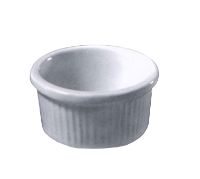 Steelite International | 4 oz Fluted Ramekin - Ceramic, White (Each)