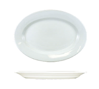 International Tableware | 11-1/2" Oval Platter, European White (Dozen)