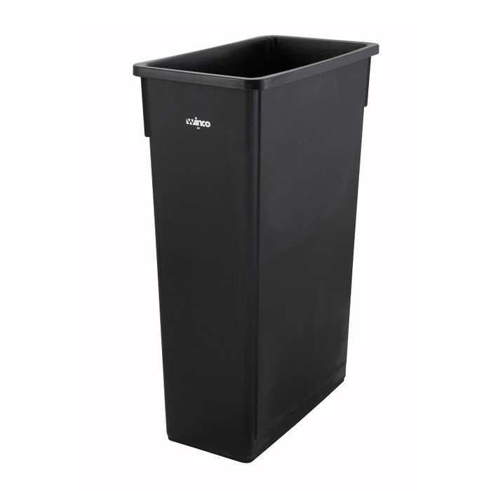 Winco | 23 Gal, Trash Can, Black