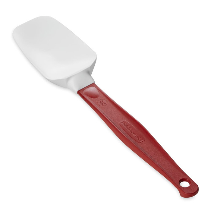 Rubbermaid | 9 1/2" Spoon Scraper Spatula - Red Handle