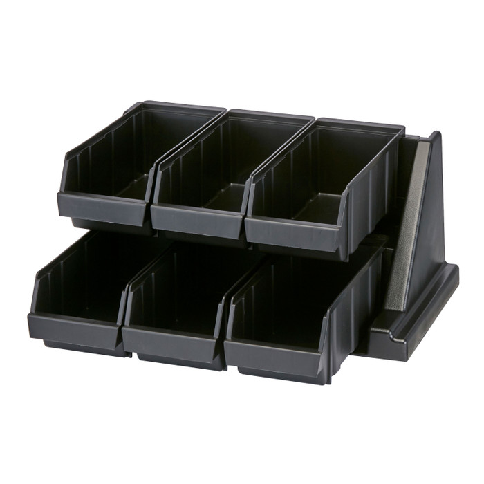 CAMBRO | Organizer Rack, 6 Bins, Black