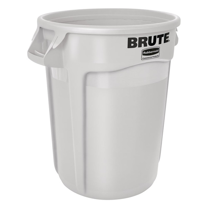 Rubbermaid | 32 gal Trash Can, White