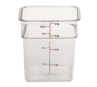 CAMBRO | 4 qt Square Container, Clear