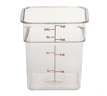 CAMBRO | 4 qt Square Container, Clear