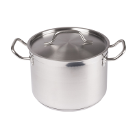 Winco | 8 qt Stainless Steel Stock Pot with Cover