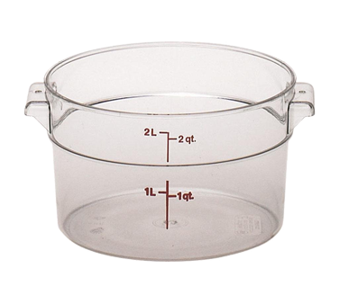 CAMBRO | 2 qt  Round Food Container, Clear