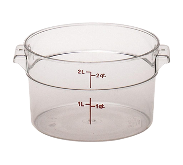 CAMBRO | 2 qt  Round Food Container, Clear