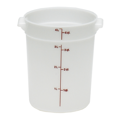 CAMBRO | 4 qt Round Food Container, Clear