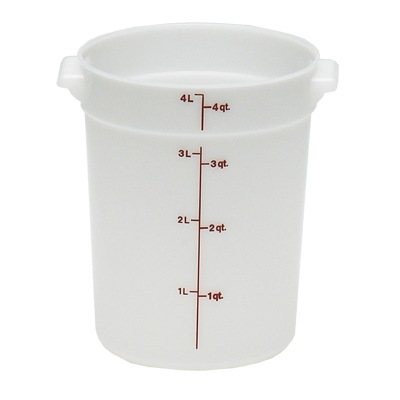 CAMBRO | 4 qt Round Food Container, Clear