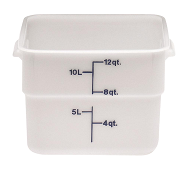 CAMBRO | 12qt Square Food Container, White