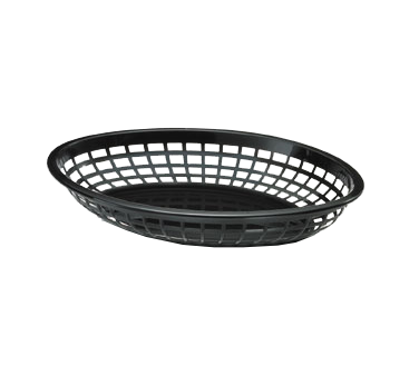 TableCraft | 11-3/4" Oval Basket, Black