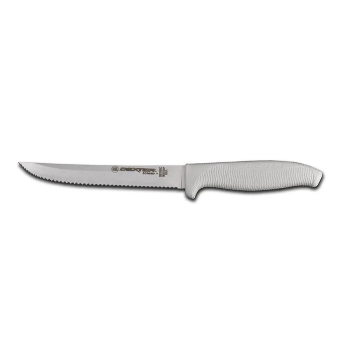Dexter | 8" Utility Knife, Scalloped, SoftGrip