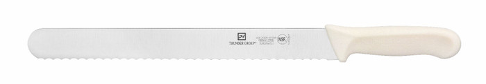 Thunder Group | 12" Wavy Edge Knife with White Handle