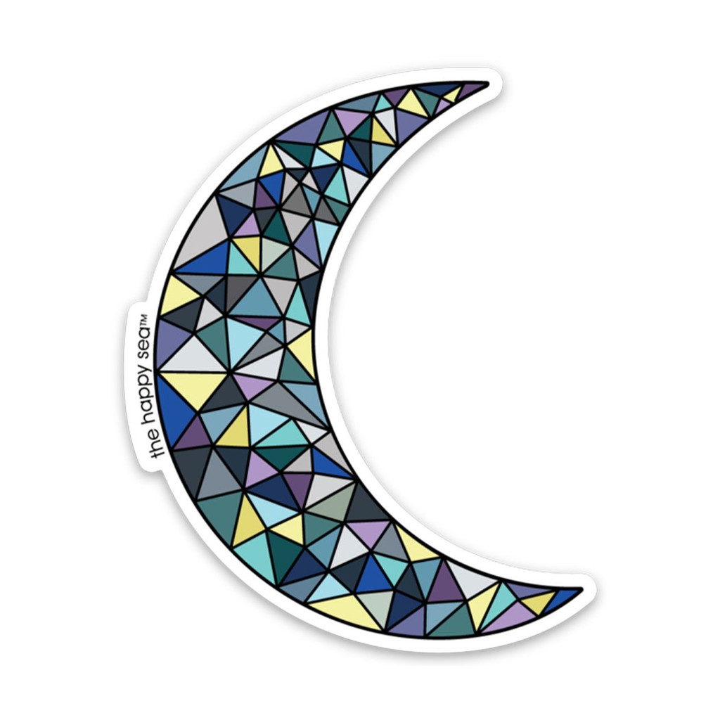 3" Crescent Moon Vinyl Sticker