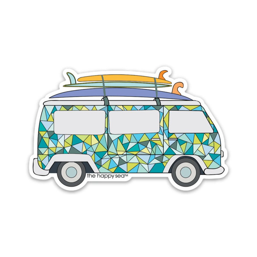 3" VW Surf Van Vinyl Sticker
