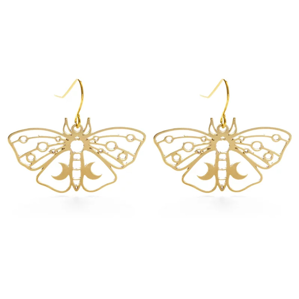 ME-LUNA MOTH EARRINGS