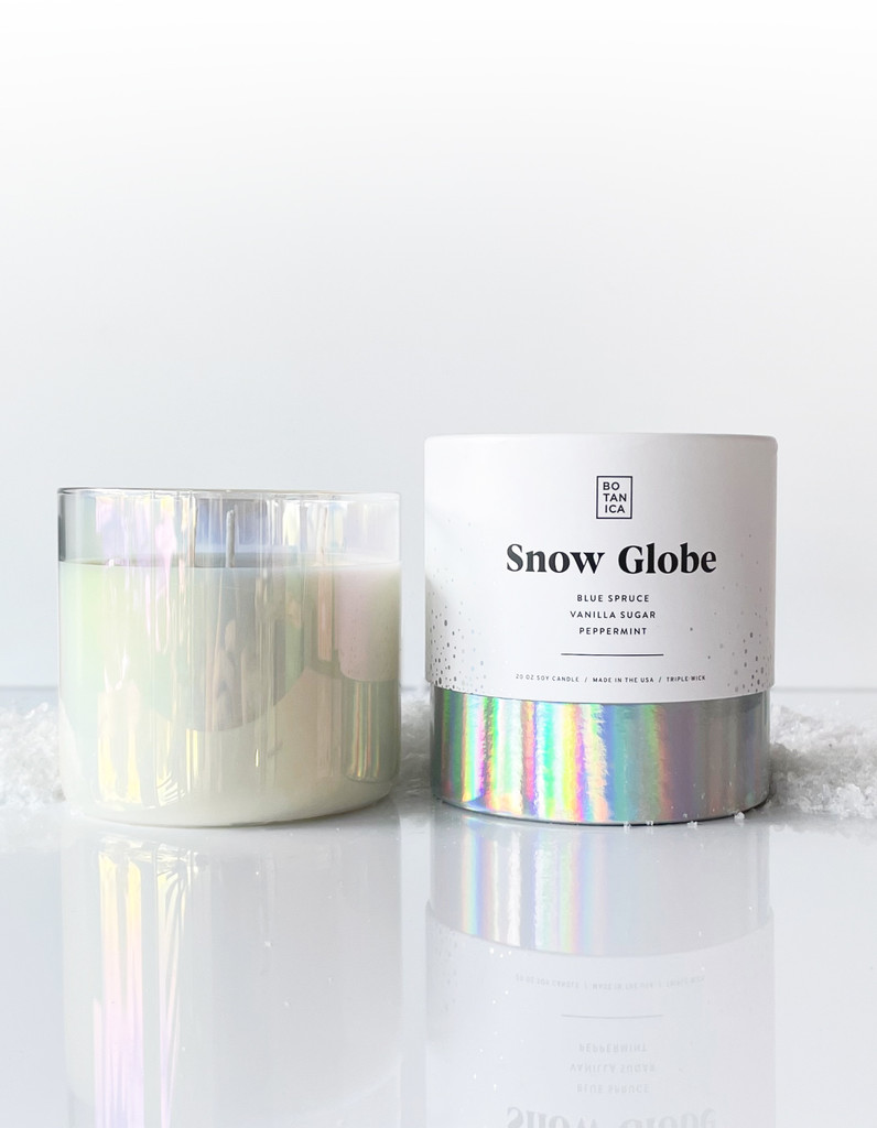 BOT-CANDLE-SNOW GLOBE