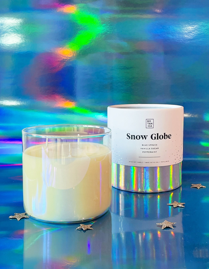 BOT-CANDLE-SNOW GLOBE