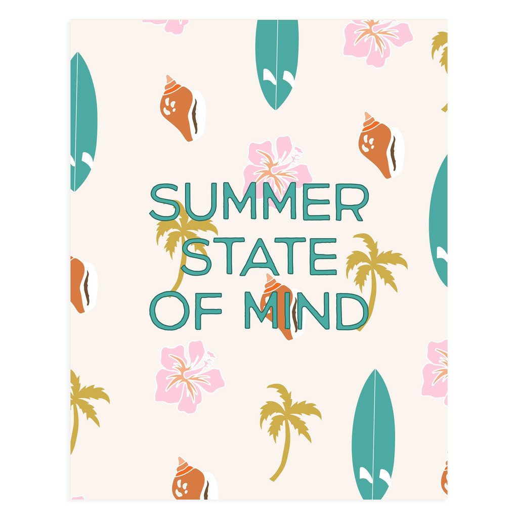 KC-SUMMER STATE OF MIND 11X14 ART PRINT