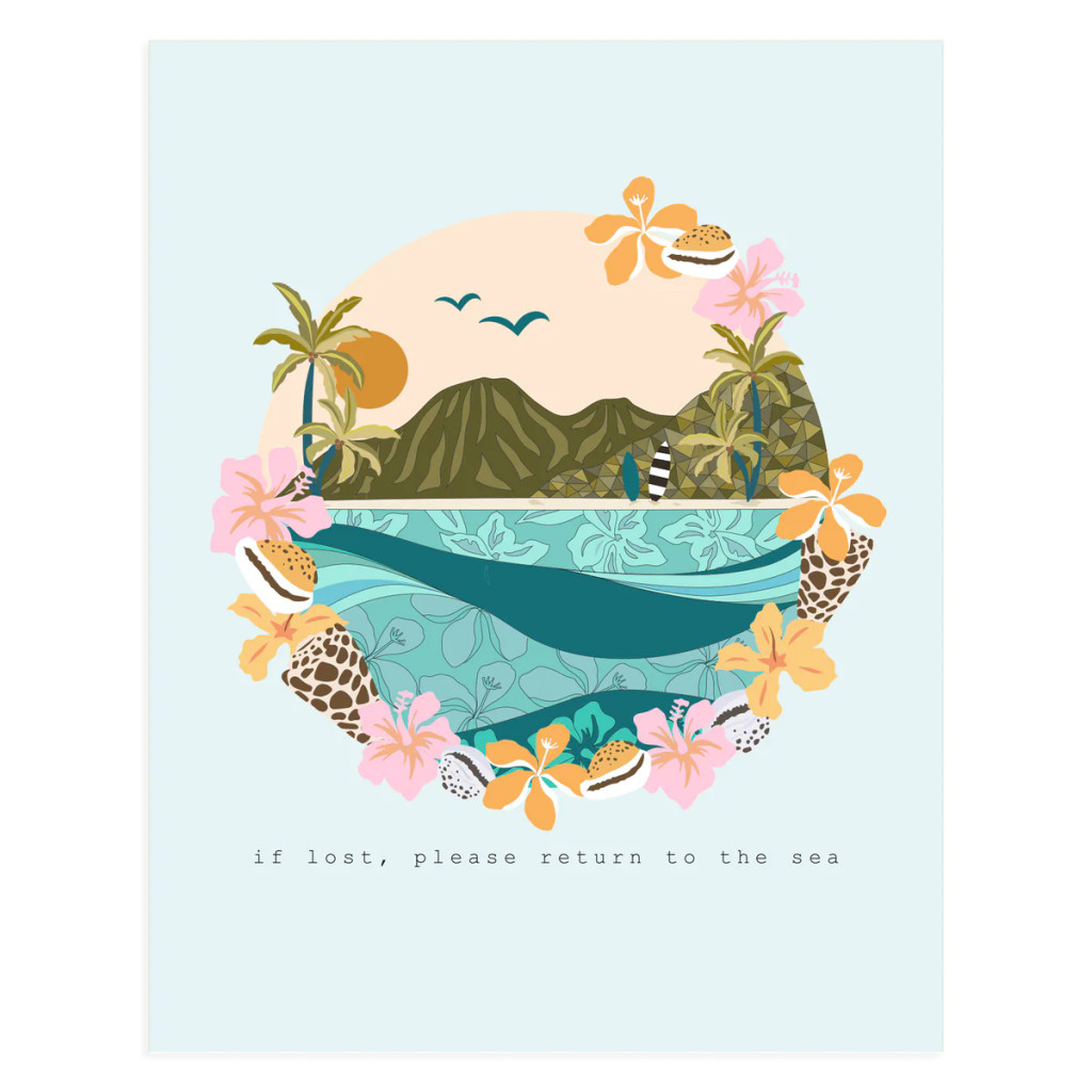 THS-11X14 IF LOST RETURN TO SEA PRINT