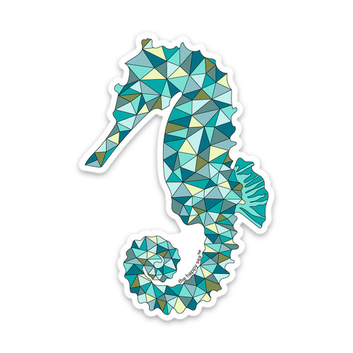 3" Seahorse Vinyl Sticker