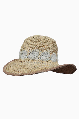 SUN-BLONDE FLWR HAT