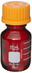 Round Media Storage Bottles, with GL25 Screw Cap, Low Actinic, 25 mL Round Media Storage Bottles, with GL25 Screw Cap, Low Actinic, 25 mL