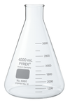 Flask, Erlenmeyer, Narrow Mouth, with Heavy Duty Rim, 4L Flask, Erlenmeyer, Narrow Mouth, with Heavy Duty Rim, 4L