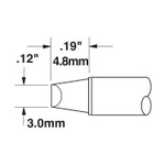 CARTRIDGE, CHISEL, 3MM X 5MM LG, 90DEG