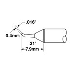 CARTRIDGE, CONICAL, BENT 35DEG, 0.6MM X 8MM LG