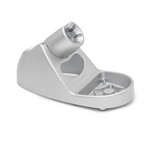 Base Iron Holder Silver W/Receptacle & Rubber Foot FH-800