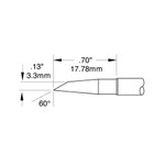 SMTC Rework Cartridge, Hoof, 3.3 mm (0.13 "), 60° Angle