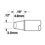 TIP SOLDERING CHISEL BLUNT (WxL) 3.0 mm x 4.8 mm