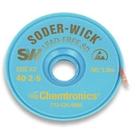 SOLDERWICK LEAD FREE BRAID 0.060 X 10FT