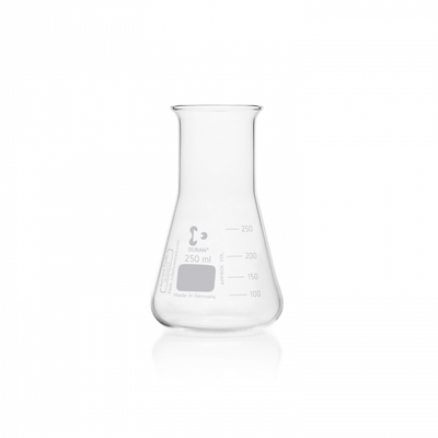 Flask, Erlenmeyer Shape Straight Neck 250 mL