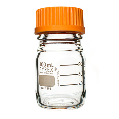 Round Media Storage Bottles, with GL45 Screw Cap, 100 mL Round Media Storage Bottles, with GL45 Screw Cap, 100 mL