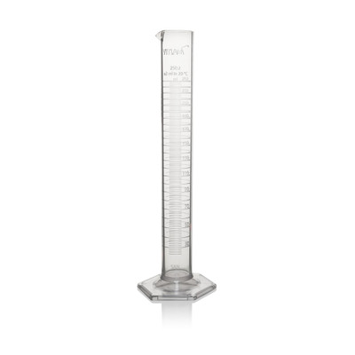 Graduated Cylinder, SAN, molded graduations, 250 mL Graduated Cylinder, SAN, molded graduations, 250 mL