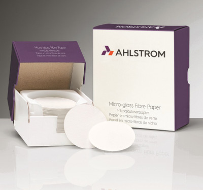 2.5 cm diameter circles - Grade 161 Ahlstrom Glass Microfiber Filter - 100/pk 2.5 cm diameter circles - Grade 161 Ahlstrom Glass Microfiber Filter - 100/pk