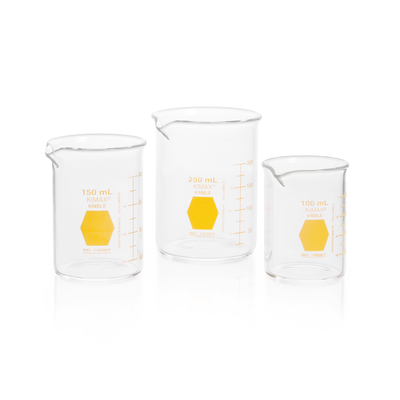 BEAKER, GRIFFIN, LOW, YELLOW SCALE, 50ML