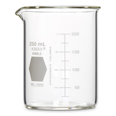 Beaker, Griffin, Low Form, Scale, 250mL