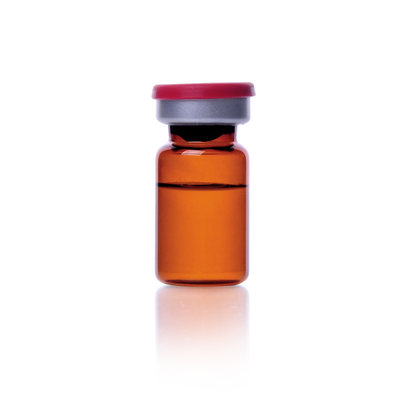 5ml Amber Vial Kit, Ultra Pure Stopper, Red Aluminum Seal 5ml Amber Vial Kit, Ultra Pure Stopper, Red Aluminum Seal