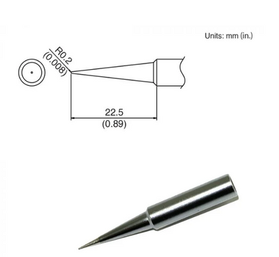 Tip Conical R0.2 X 22.5MM FX-8801/600D/600