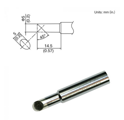 Tip Bevel 5MM/45DEG X 14.5MM FX-8801/600D/600